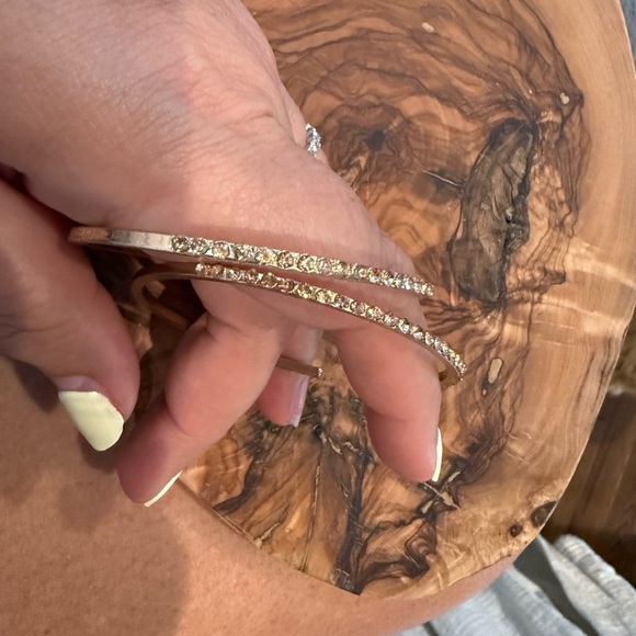 Elegant copper rose gold color Women's earring - Picture 1 of 3